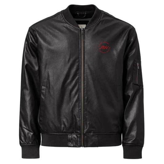 Leather Bomber Jacket | Threadfast Apparel 395J