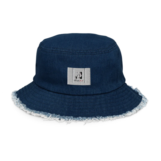 Distressed Denim Bucket Hat